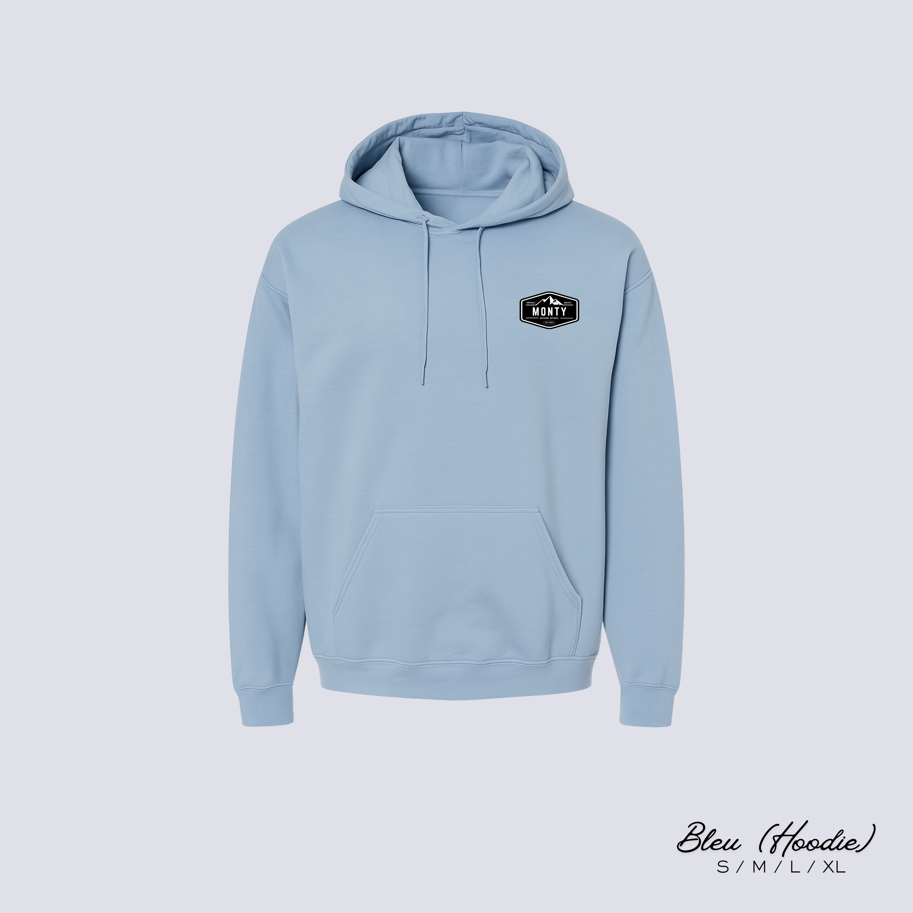 Hoodie MONTY - Bleu